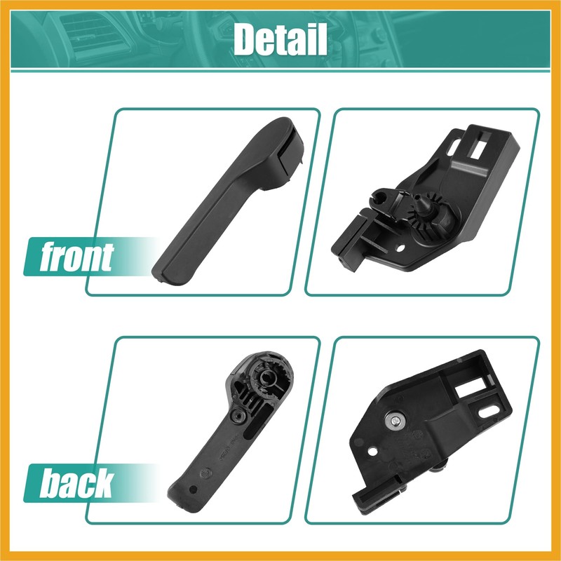 Partuto 1 Set Hood Latch Release Handle Bracket Assembly 1KD823633A
