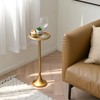 SwallowLiving Modern Side Table, 9 x 9 x 23.23, Antique