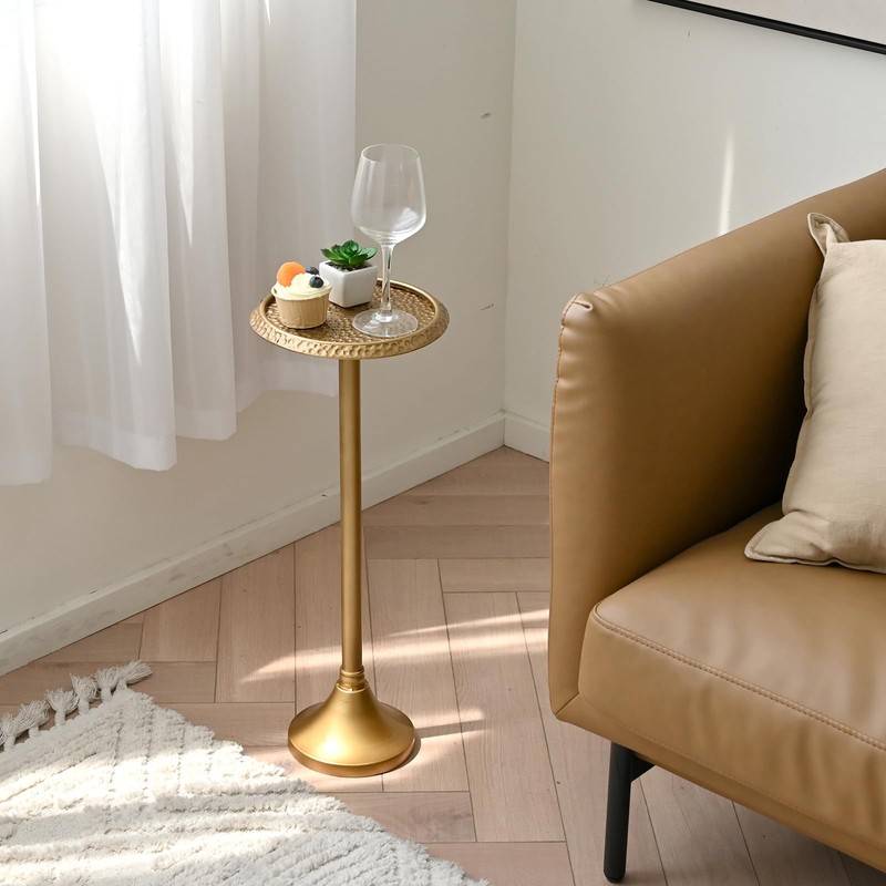 SwallowLiving Modern Side Table, 9 x 9 x 23.23, Antique