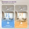 FUMLTP 52 inch Ceiling Fans with Lights, Flush Mount Ceiling