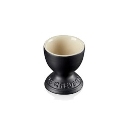 Le Creuset Stoneware Footed Egg Cup, 9 g, 5.3 x 5.3 x 5.9 cm , Matte Black,71702000000099