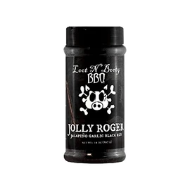Loot N' Booty Jolly Roger Jalapeno Garlic Black Rub - 14 oz - pack of 4