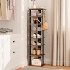 HOOBRO 8 Tiers Vertical Shoe Rack, Wooden Shoe Storage Organizer