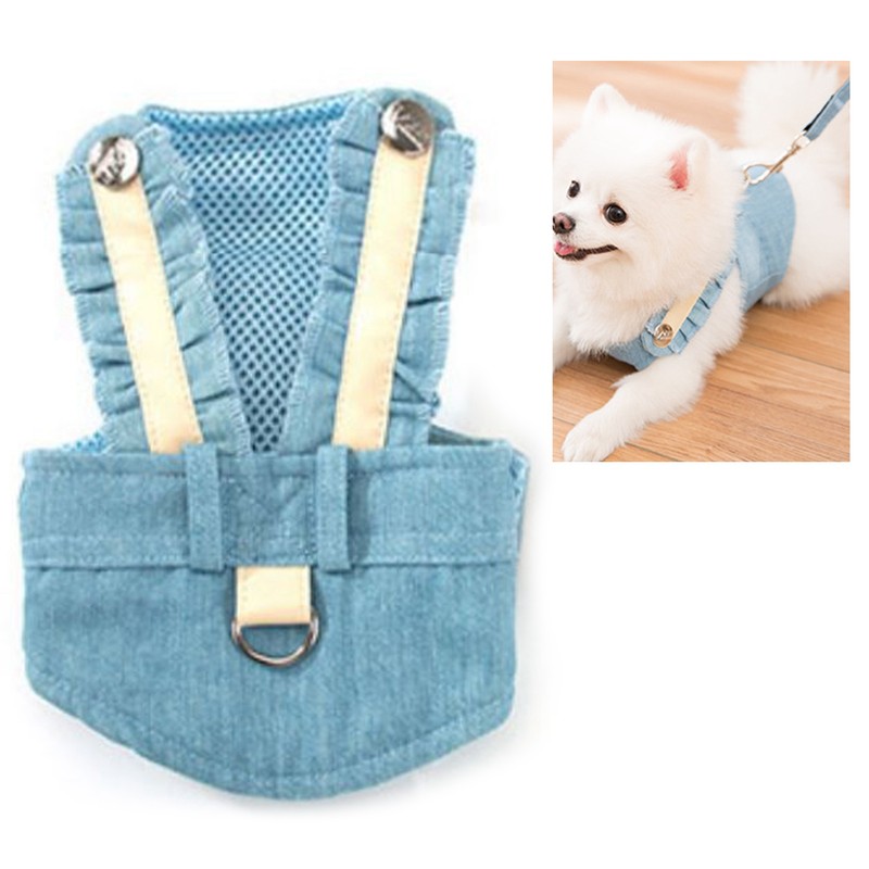 Pet Vest Harness Leash Adjustable Button Design Dog Harness and