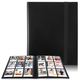 ABOOFAN 360 Pockets Trading Card Binder Pu Leather Trading Card Album Card Folder with Elastic Strap for Football Cards Sports Cards 20 Pages