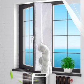 LOEPENLE Air Conditioning Window Seal, 400 cm Window Seal for Mobile Air Conditioners, Exhaust Hose, Window Seal, Hot Air Stop for Air Conditioners, Tumble Dryers