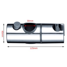 Littleliving Shower Hooks for 30mm Diameter Slide Bar (30mm) (30mm)