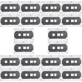 20 Pcs Blank Cassette Tapes - 30 Min Recording Time - Ideal for Music and Voice Recording - High-Quality Audio Supply for Your Recording Needs