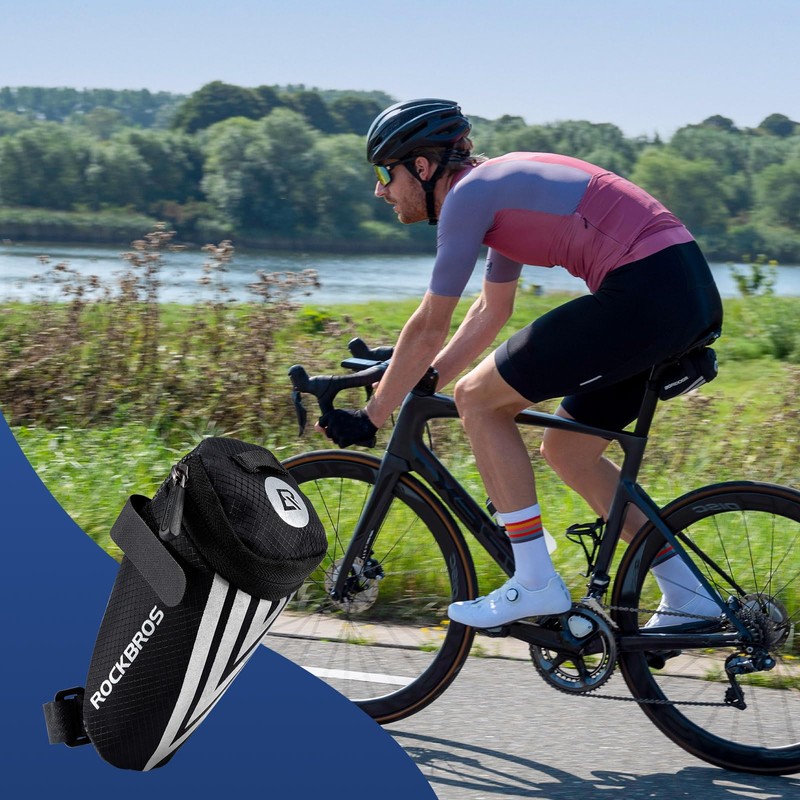 ROCKBROS Bicycle Saddle Bag + 16 in 1 Multifunctional Tool