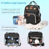Jeryswet Baby Diaper Bags with Changing Station, Waterproof Large Capacity