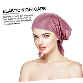 Minkissy Silk Hair Care Bonnet 1 Piece Adjustable Satin Sleep Cap for Women Multi-Purpose Headwrap for Curly and Long Hair for Relaxation and Nighttime Use