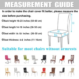 HZDHCLH Chair Covers Set of 4/6 Stretch Modern Chair Slipcovers for Dining Room Kitchen Wedding Party Washable Chair Protector (4pcs, bird's nest)