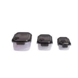 Core Kitchen - Juego de 6 piezas de almacenamiento de alimentos anidados con tapas herméticas a presión, 16.9 onzas, 33.8 onzas, 68 onzas, sin BPA, apilable, apto para microondas y lavaplatos, mar