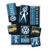 Nostalgic-Art 83081 Volkswagen - VW Service, Magnet Set (9pcs)