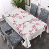 Walmsco Tablecloth Pink Cherry Blossoms Decor For Dining Room Kitchen