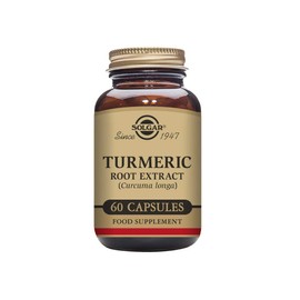 Solgar Standardized Turmeric Root Extract 400 mg, 60 Vegetable Capsules - Antioxidant Support for Brain, Joint, & Immune Health - Non-GMO, Vegan, Gluten Free, Dairy Free, Kosher - 60 Servings
