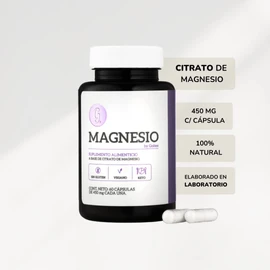 Magnesio Goltee. 60 cápsulas de 450mg cada una.