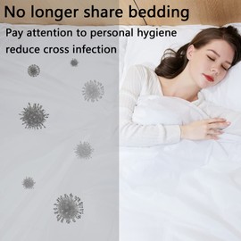 Yutianli Disposable Bed Sheets, Quilt Cover and Pillow Case Set for Hotel and Travel. Portable Sheet Set Ready to Use (Travel 4-Piece Double)