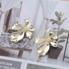 Vacaonio Boho Big Flower Stud Earrings Gold Floral Earrings Metal