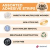 Dealmed Adhesive Bandage Assorted Variety Pack (560 Count) Sterile Breathable