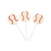 Baseball Shaped Suckers (12 individually wrapped lollipops) Sports Party Candy