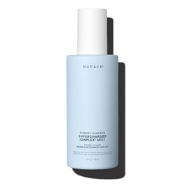 NuFACE Supercharged IonPlex - Niebla facial hidratante 3 en 1 ultrafina y minimizador de poros con ácido hialurónico + tecnología IonPlex para bloquea