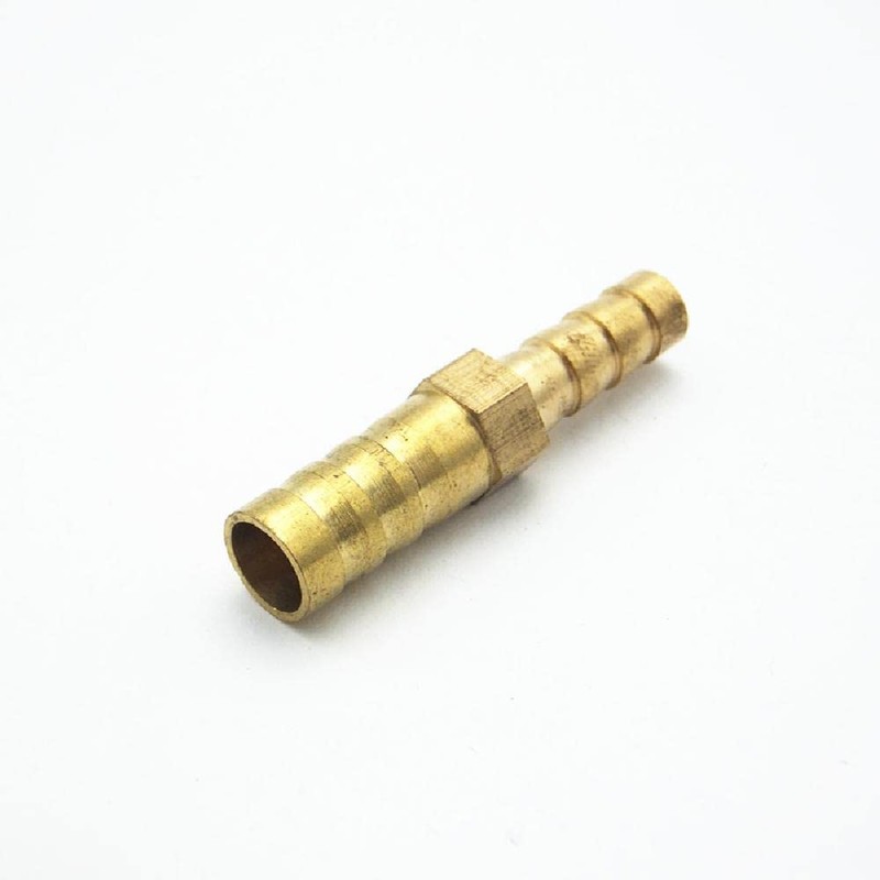 1Pcs 10mm-12mm Two Way Reducing Connector Brass Barb Hose Connector