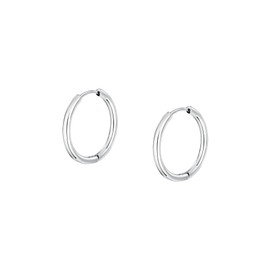 Morellato Women's Steel Hoop Earrings Collection, Birthday Gift for Women SAUP22, Steel