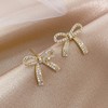 Bow Earrings for Women Gold Bow Stud Earrings Dainty Bowknot