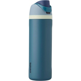 Owala FreeSip Insulated Stainless Steel Water Bottle with Straw, 24 OZ Denim NEW