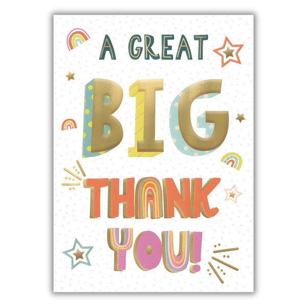 IC&G Thank You Card - Thank You Card with Colourful