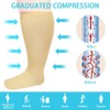 AOOWU AOOWU Plus Size Compression Socks for Men and Women,