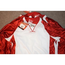 Rawlings NEW RAWLINGS Men's Size S Athletic Top Long Sleeve Red / White Sport / Warmup