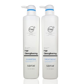 SOFIA BY ODE Dull Hair Strengthening Shampoo and Treatment for All Ages, 2 Pack (680ml each), Prevent Hair Loss, For All Hair Types, With Keratin and Collagen, Natural and Nourishing Formula