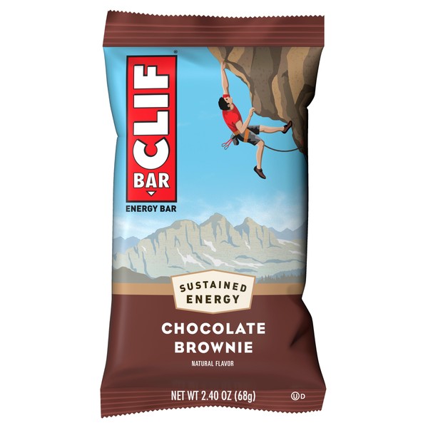 CLIF BAR - Energy Bar - Chocolate Brownie - (2.4 Ounce Protein Bar)