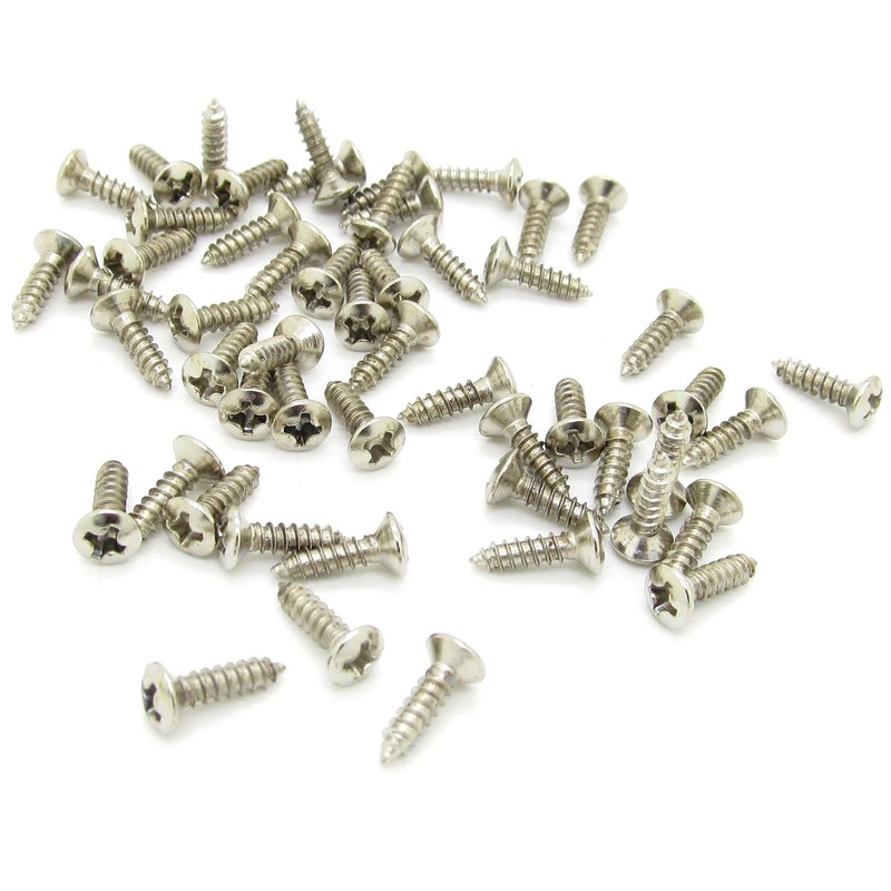 Chrome Guitar Bass Mounting Pickguard Screw for ST TL SG