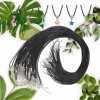 XACOOP 50Pcs Black Necklace Cord with Clasp - 24 Inch