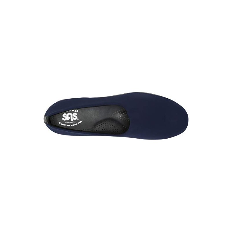 SAS Bliss Slip On Wedge Navy 5 M (M) (B)