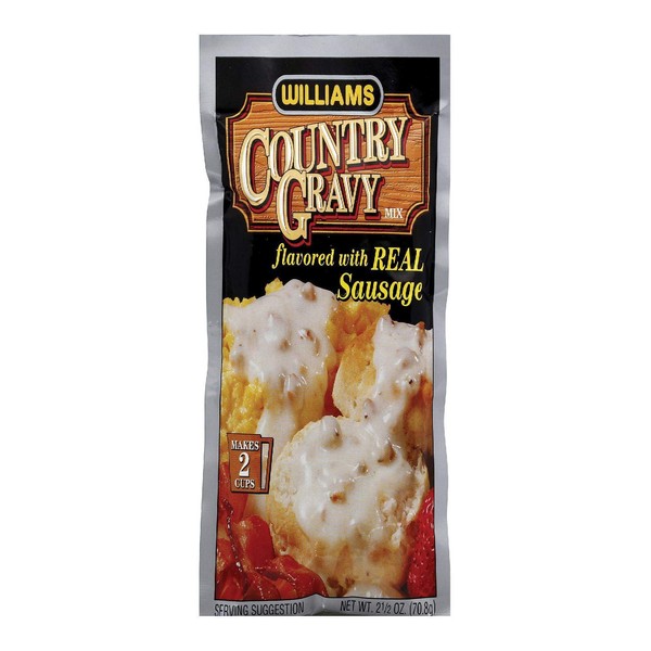 Williams Country Gravy Flavored with Real Sausage, 2.5 oz.