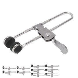 10PCS Lever Action Grid Clamps, Universal Lever Lock Rubber Head Clamps, Multifunctional Stainless Steel Grid and Line Clamps
