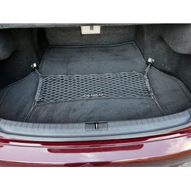 EACCESSORIES EA Rear Trunk Organizer Cargo Net for Hyundai Genesis 2009-2016 – Floor Style Cargo Net for Sedan - Premium Mesh Car Trunk Organizer Vehicle Carrier Storage - Compatible with Genesis