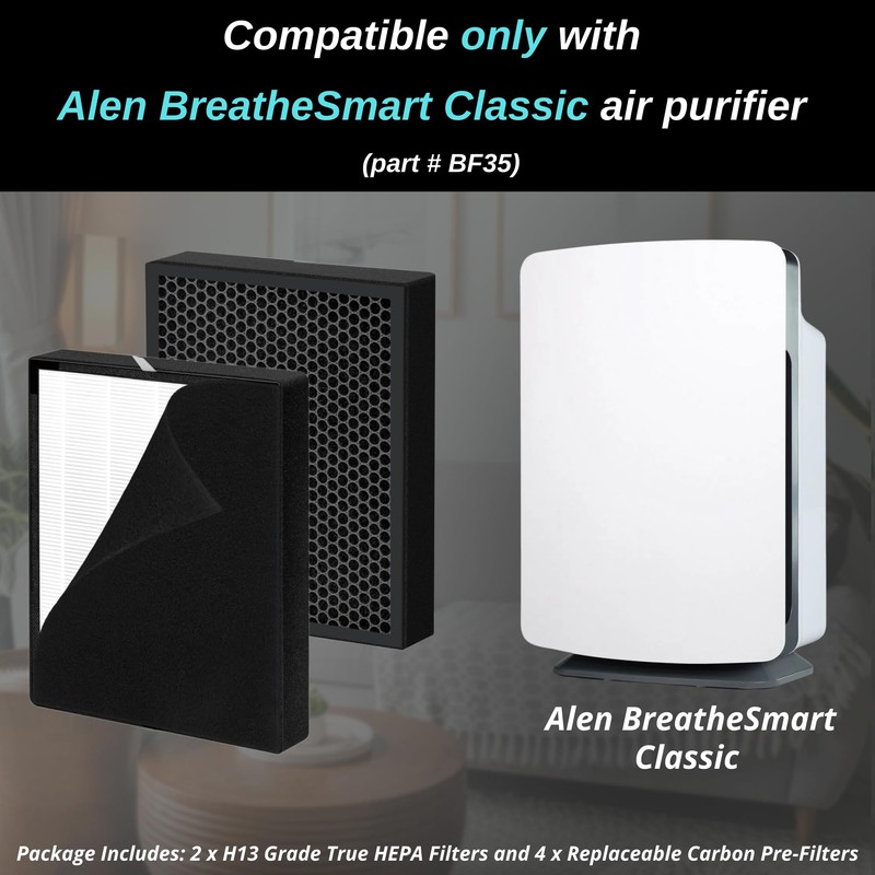 2 pack - BF35 True Hepa Filter Replacement - for