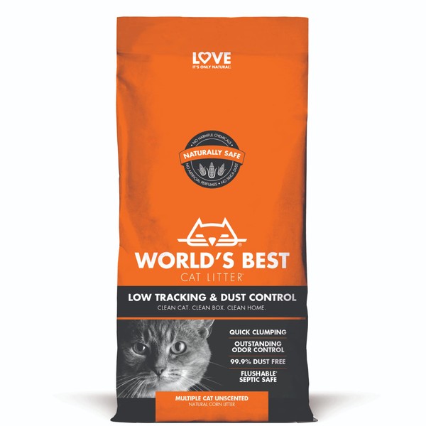 WORLD'S BEST CAT LITTER Low Tracking & Dust Control Multiple
