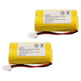 Fenzer 2X Home Phone Battery BG0025 for Vtech BT175242 BT275242 89-1341-00-00 CS6129 CS6129-54 CS6129-2 CS6129-3 CS6129-31 CS6129-32/AT&T 43-721 91301