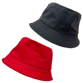 COZENTA Doll Plush Sewing Hat Fisherman's Hat (6.9 inches (15 cm), Black & Red