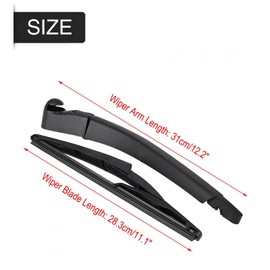 Car Yosoo Car Windscreen Rear Wiper Blade & Arm for W245 2005-2011 for Windscreen Wipers Wiper Arm Wiper Arm Blade Rear Window Wiper Windscreen Wiper