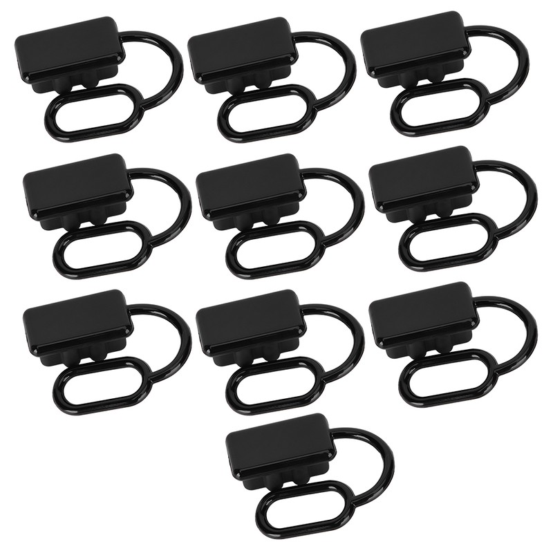 10Pcs Dust Cap Plastic Connector Black Small Protection Cover for