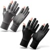 EYNSHOO 2 Pares de Guantes para Sol de Seda Helada,
