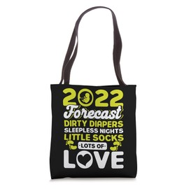 2022 Forecast Dirty Diapers Sleepless Nights Future Parents Tote Bag