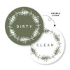 ThreeKin Clean/Dirty Magnet for Dishwasher, Double-Sided Kitchen Gadget Gift, Easy-to-Read